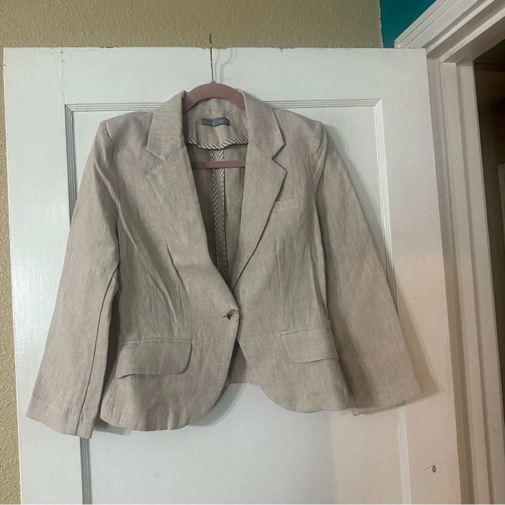 Olivia moon linen blazer Size S